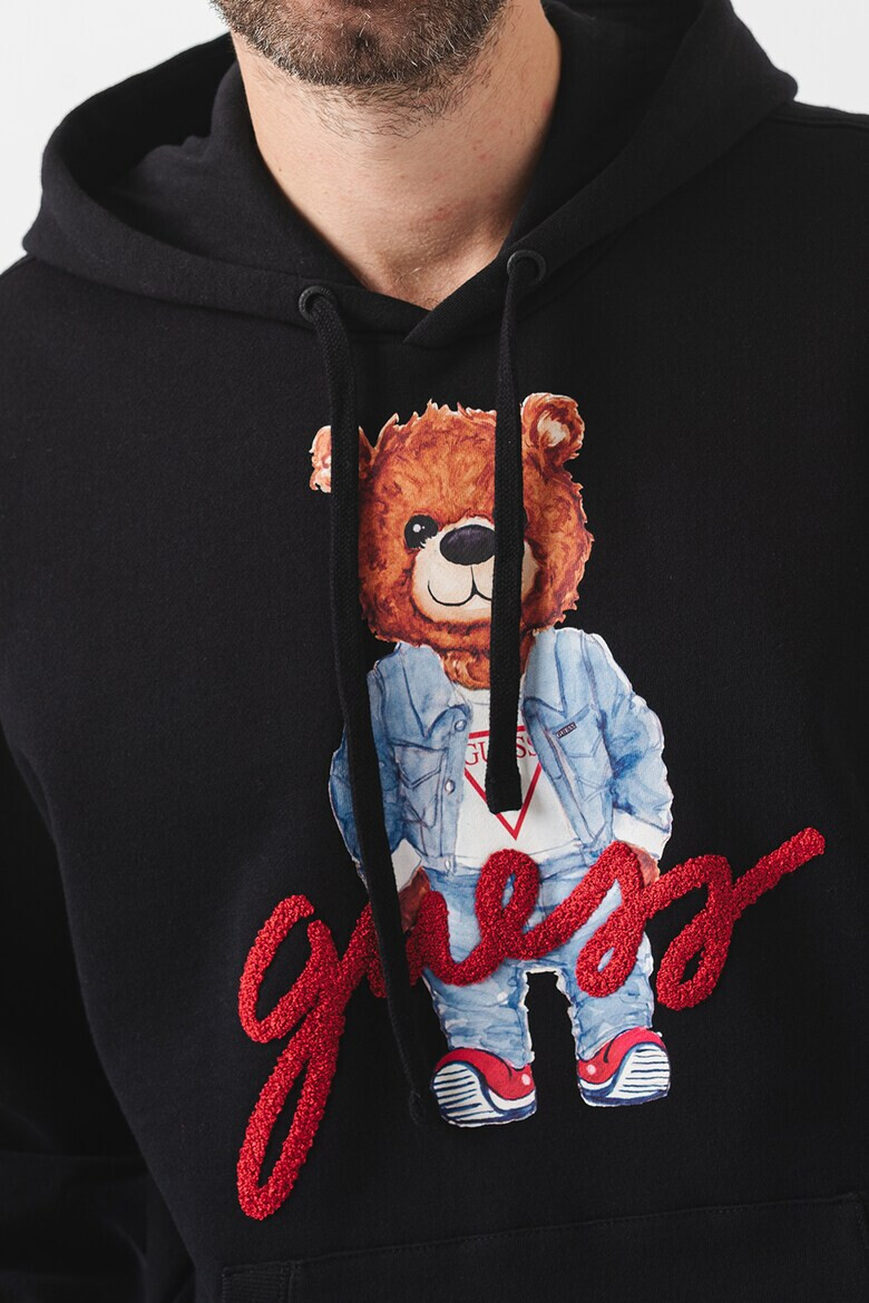 GUESS Худи с принт и лого - Pepit.bg