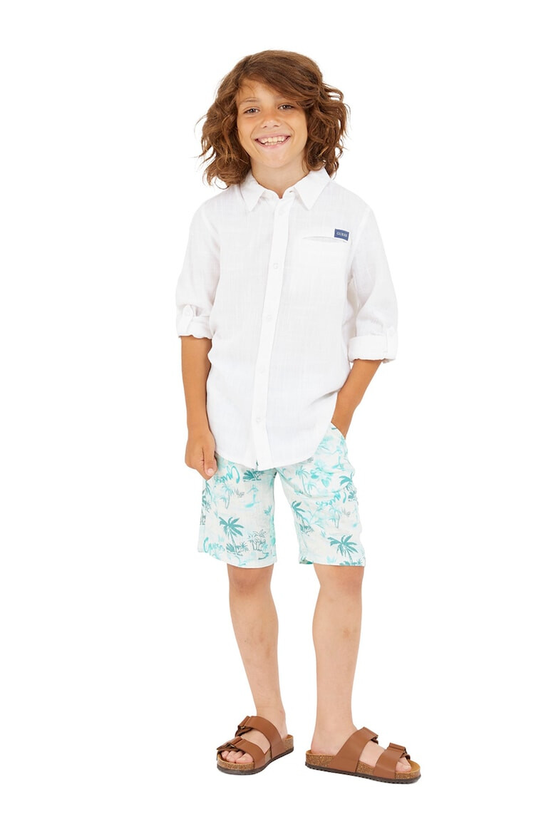 GUESS KIDS Бермуди с лен и принт - Pepit.bg