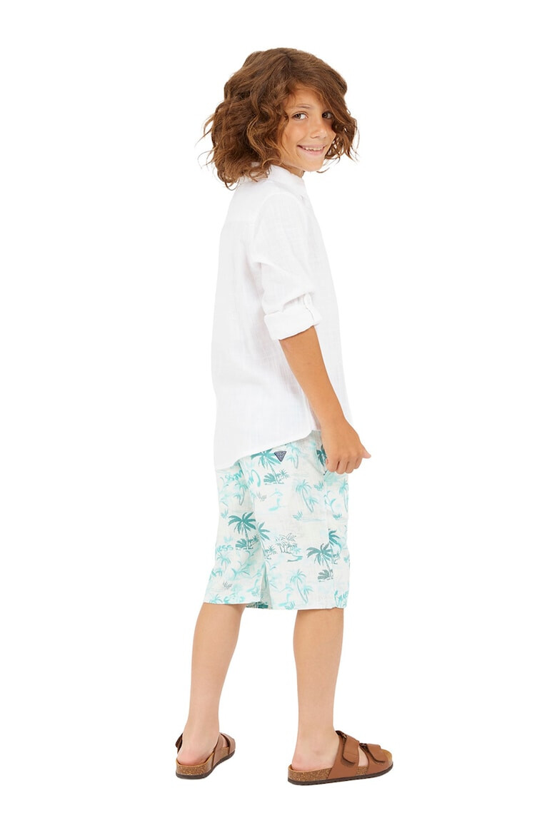 GUESS KIDS Бермуди с лен и принт - Pepit.bg