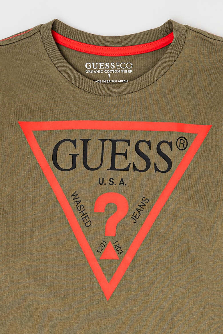 GUESS KIDS Блуза от органичен памук с лого - Pepit.bg