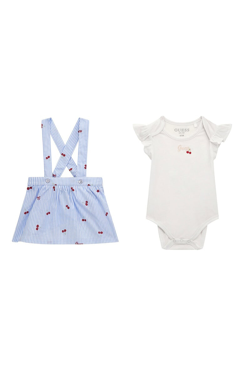 GUESS KIDS Боди и гащеризон - Червен/Пастелносин/Слонова кост - Pepit.bg
