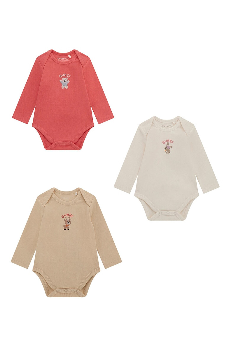 GUESS KIDS Боди с дълги ръкави - 3 броя - Pepit.bg