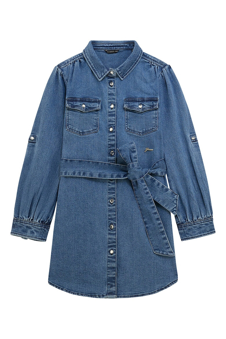 GUESS KIDS Дънкова рокля с колан - Pepit.bg