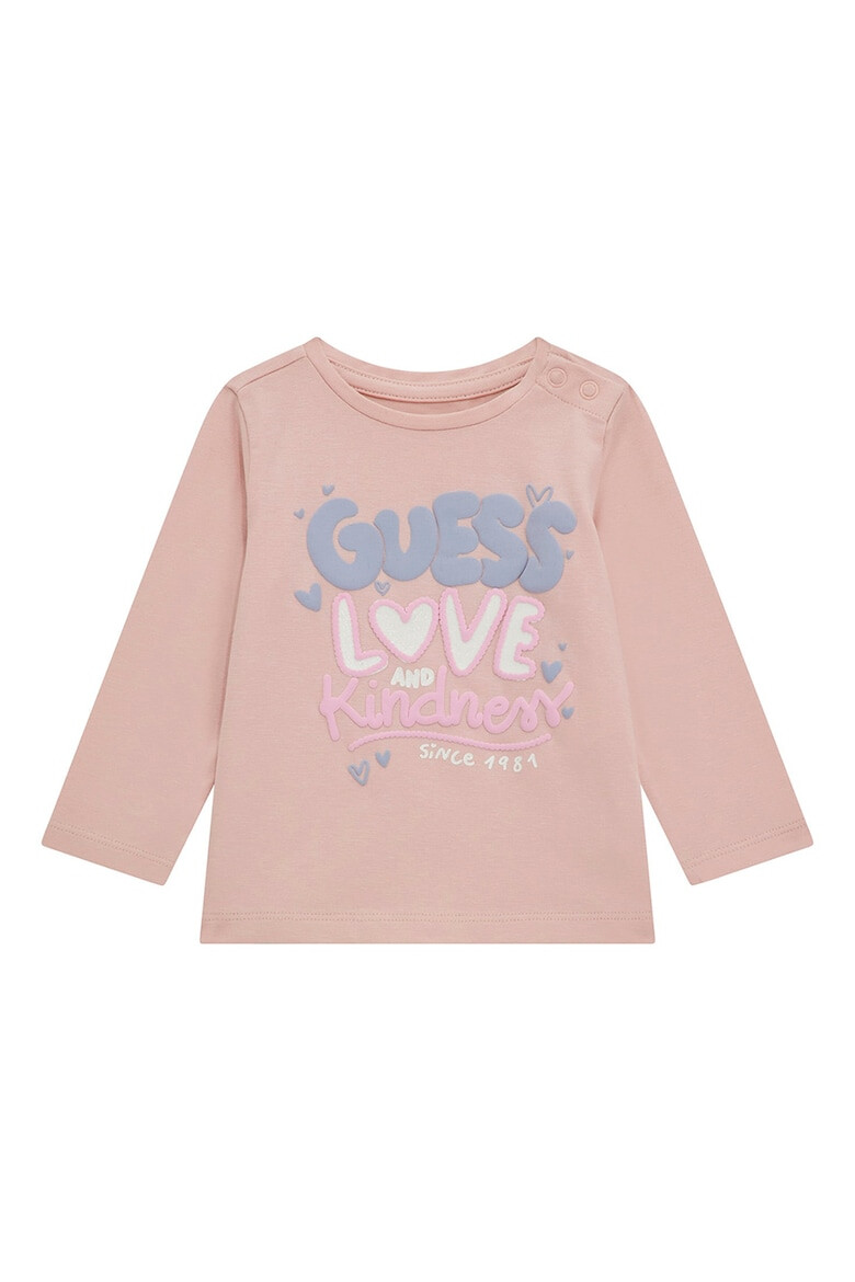 GUESS KIDS GUESS Десенирана блуза с овално деколте - Pepit.bg