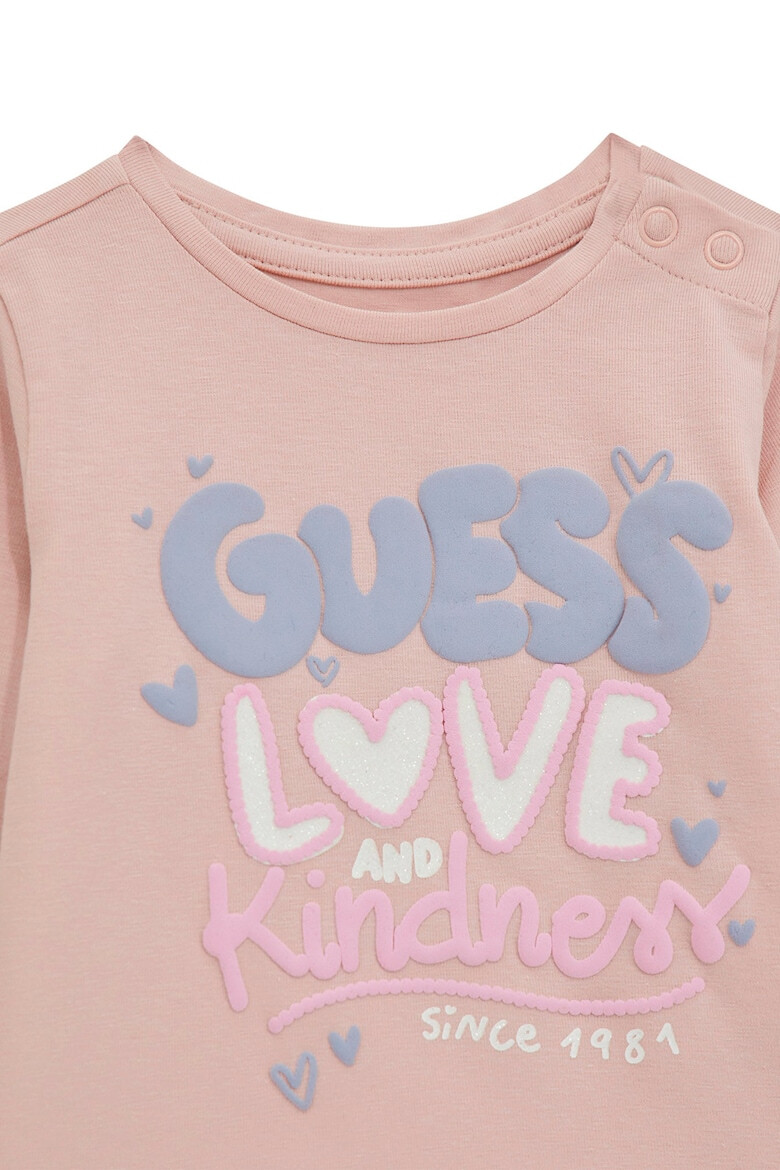 GUESS KIDS GUESS Десенирана блуза с овално деколте - Pepit.bg