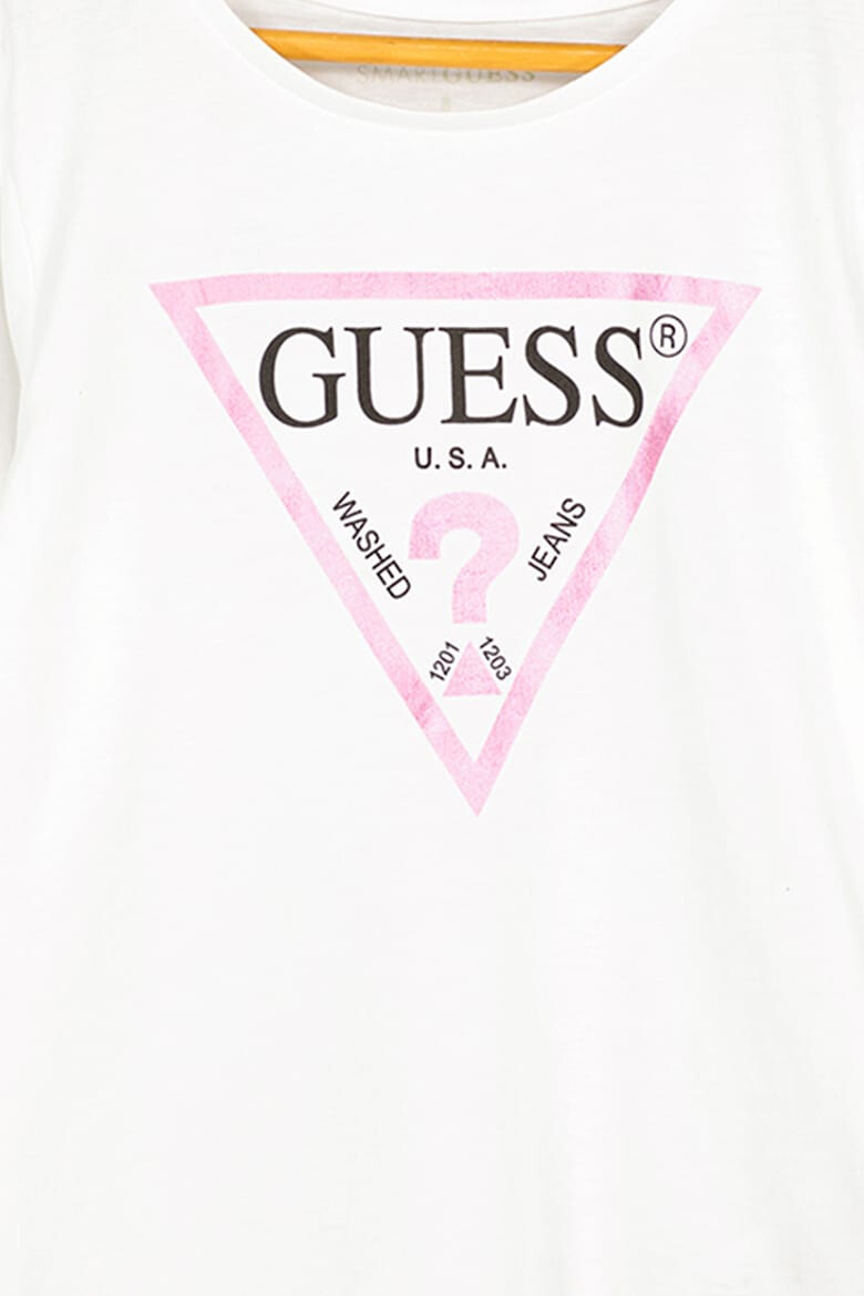 GUESS KIDS GUESS Памучна блуза с лого - Pepit.bg