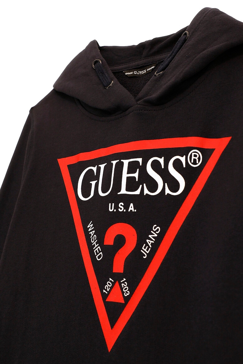 GUESS KIDS GUESS Памучно худи с джоб кенгуру - Pepit.bg