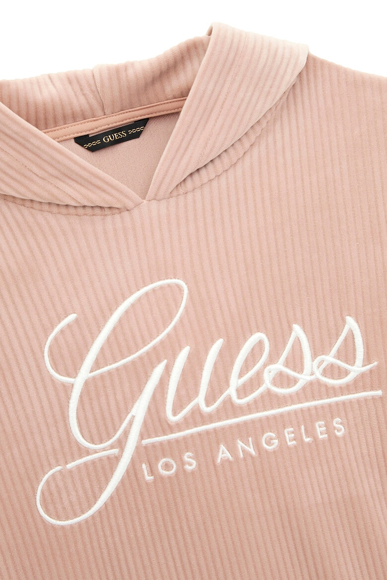 GUESS KIDS Рокля с качулка и лого - Pepit.bg