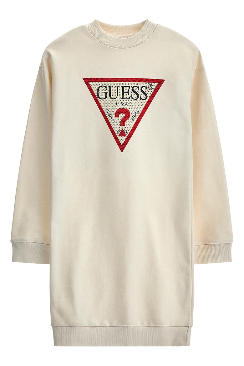 GUESS KIDS Рокля с овално деколте и декоративни камъни - Pepit.bg