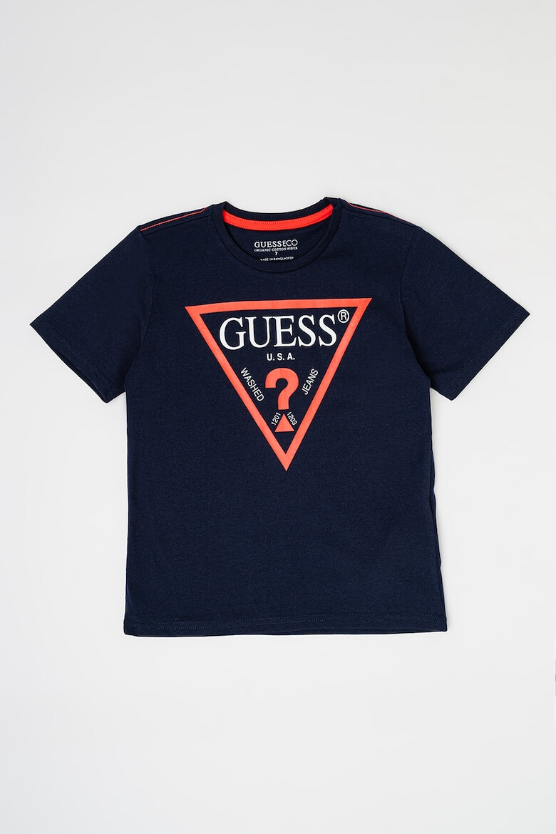 GUESS KIDS GUESS Тениска от органичен памук с лого - Pepit.bg