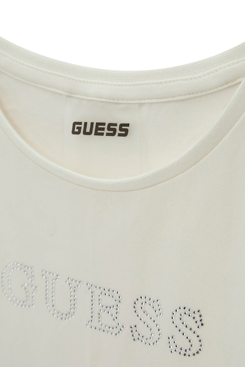 GUESS KIDS GUESS Тениска с декоративни камъни - Pepit.bg