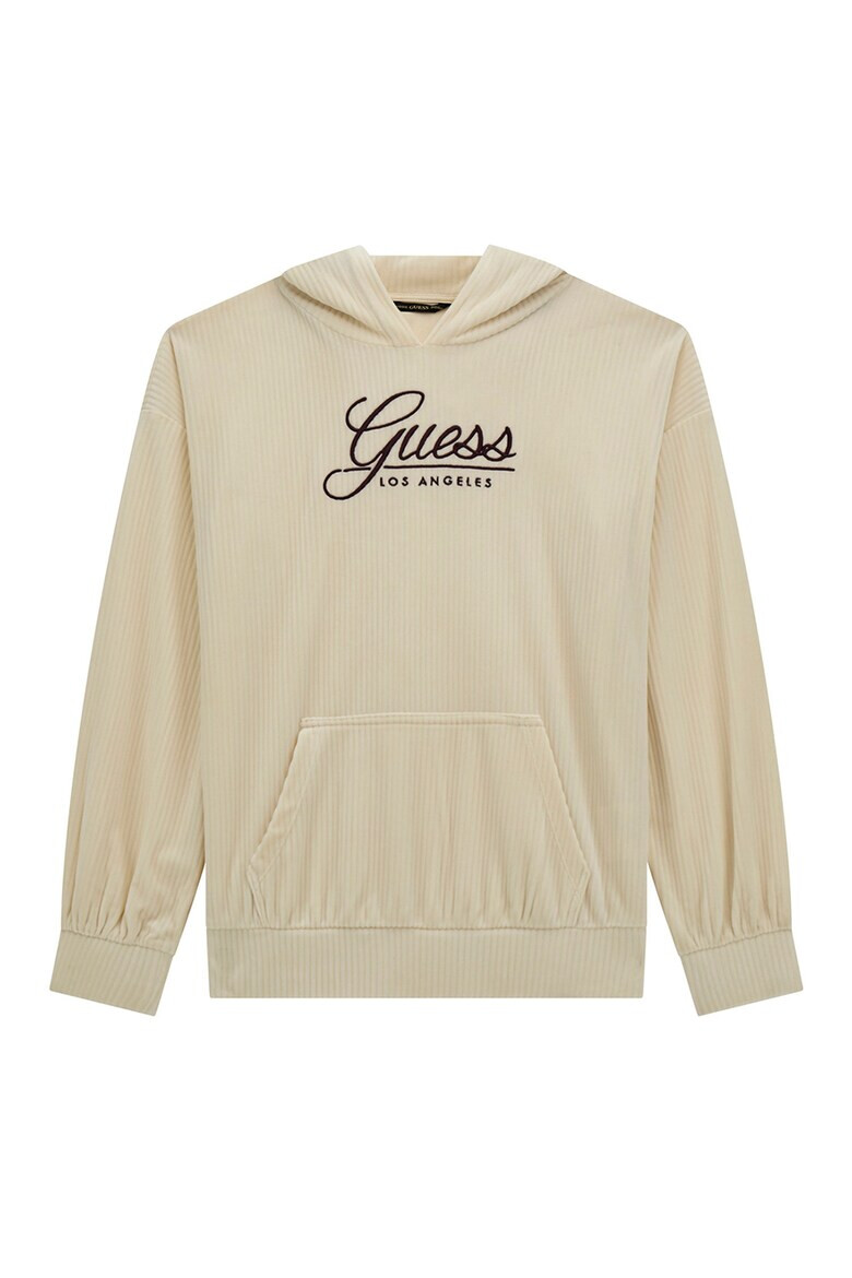 GUESS KIDS Кадифено худи с лого - Pepit.bg