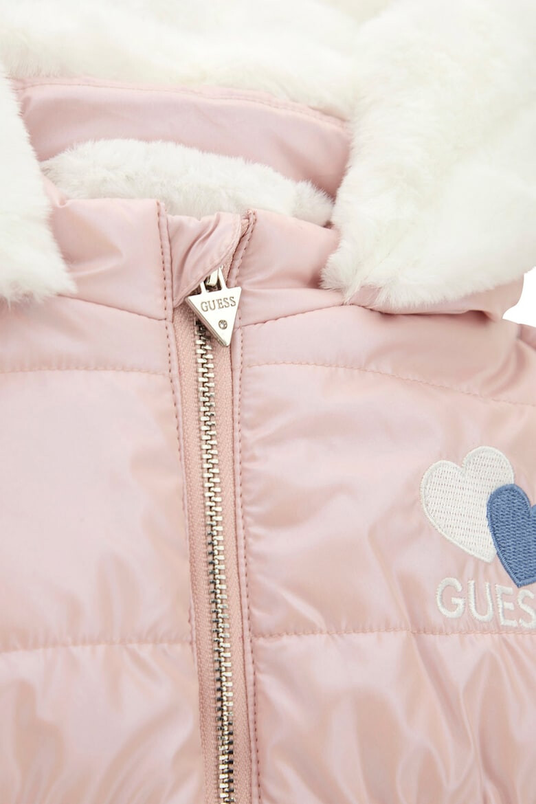 GUESS KIDS Капитонирано зимно яке с качулка - Pepit.bg