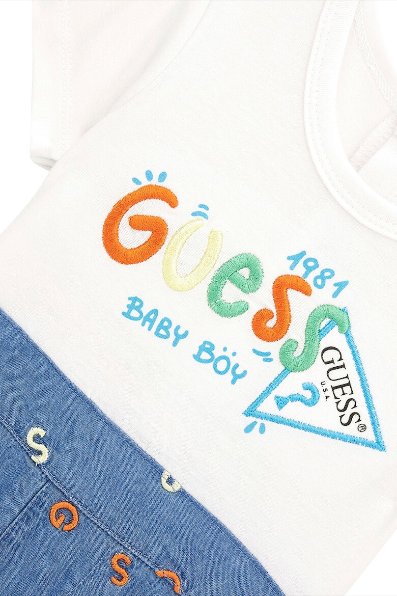 GUESS KIDS Къс гащеризон с лого - Pepit.bg