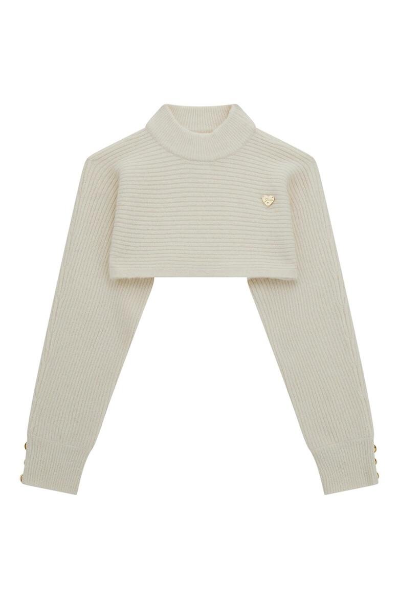 GUESS KIDS Къс рипсен пуловер - Pepit.bg