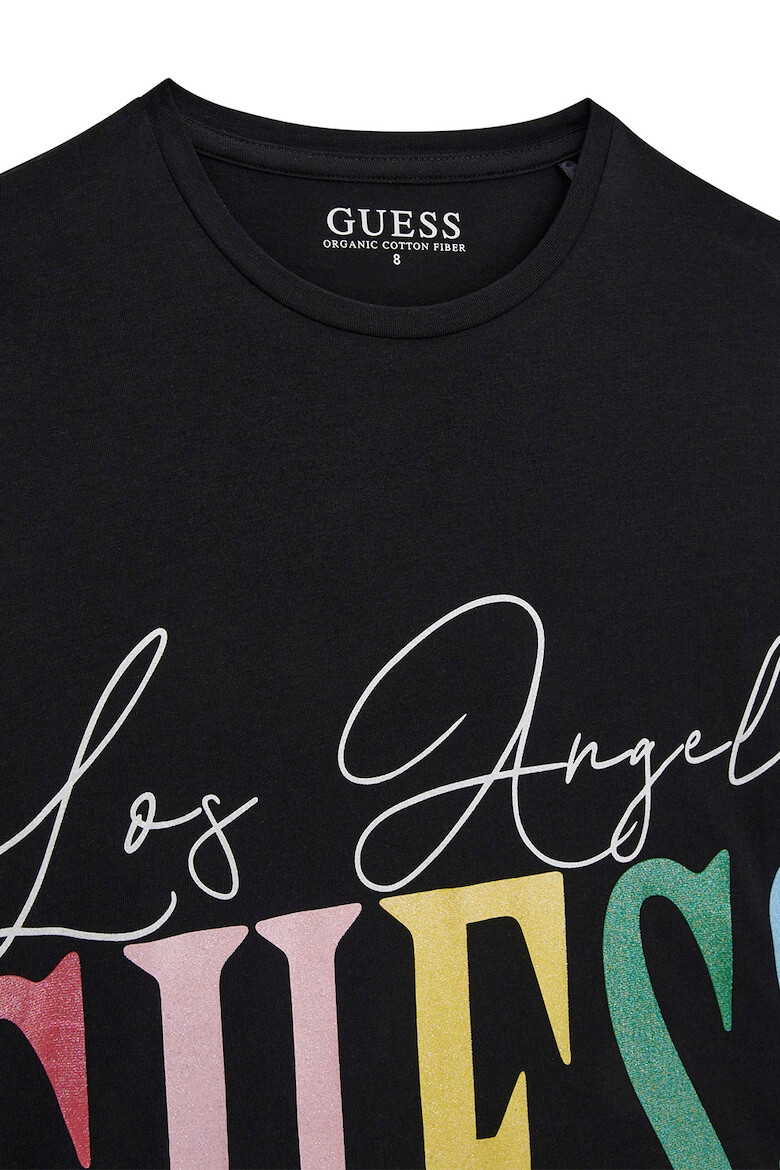 GUESS KIDS Къса блуза с лого - Pepit.bg