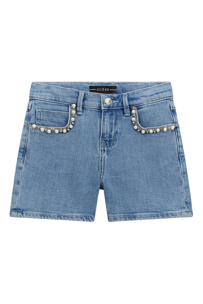 GUESS KIDS Къси дънки с еко перли - Pepit.bg