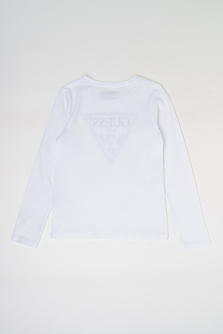 GUESS KIDS Памучна блуза с лого - Pepit.bg