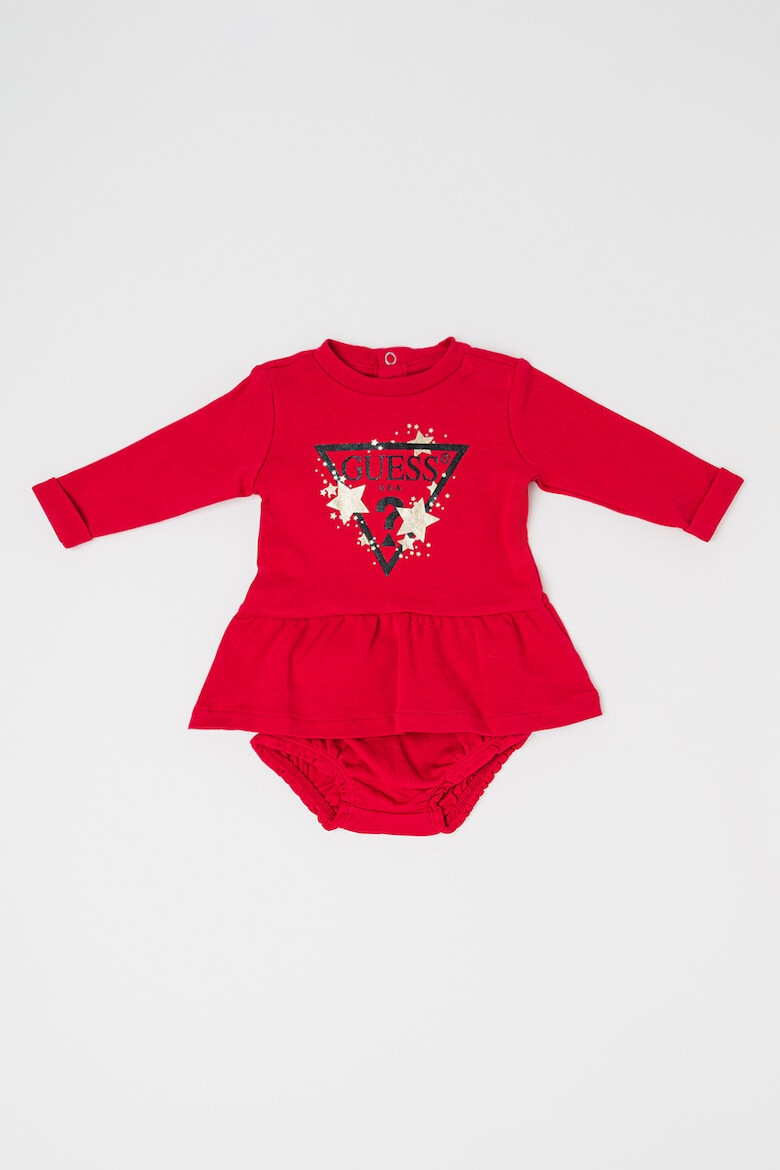 GUESS KIDS Памучна рокля с гащички - 2 части - Pepit.bg