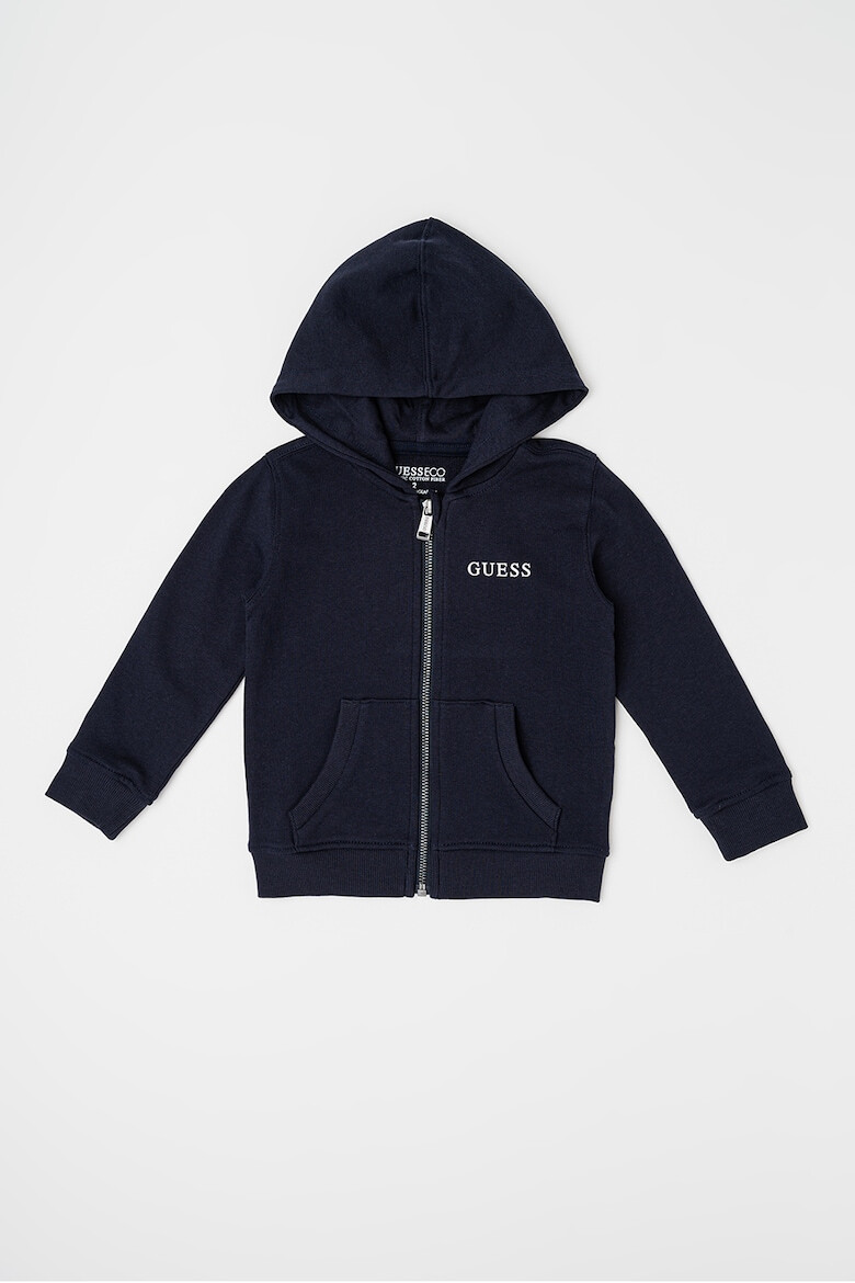 GUESS KIDS Памучно худи с цип - Pepit.bg