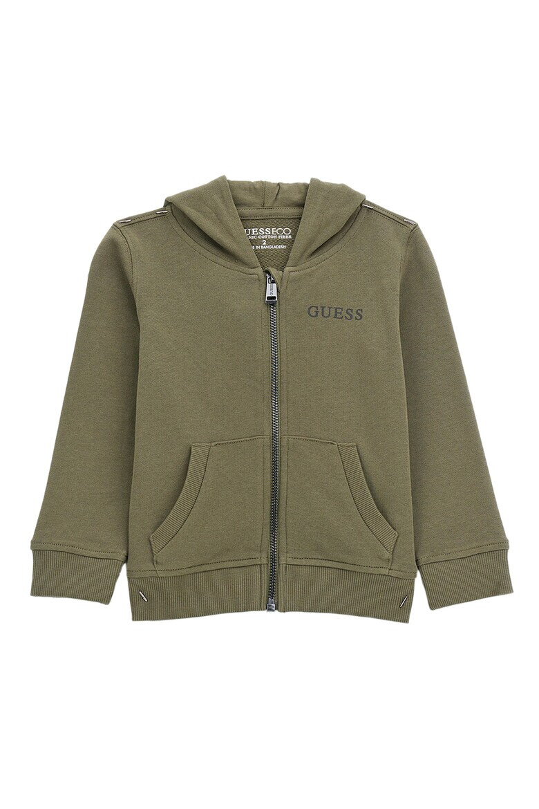 GUESS KIDS Памучно худи с цип - Pepit.bg