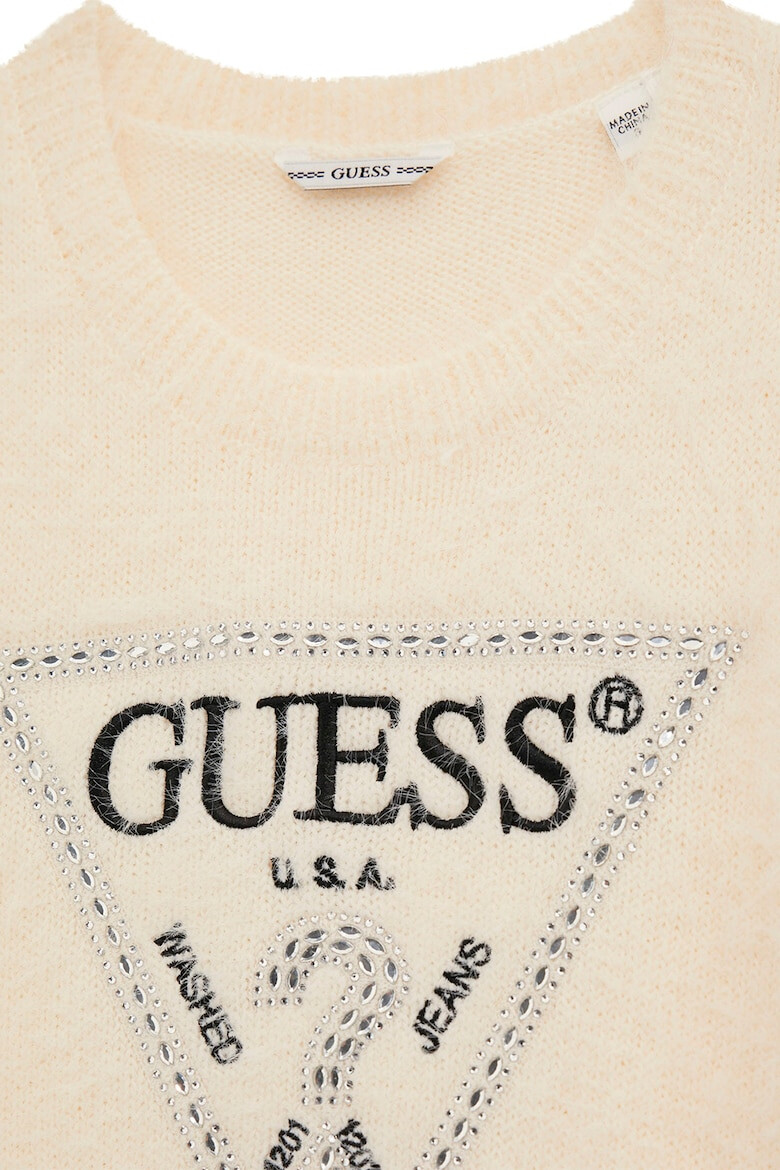 GUESS KIDS Плетена миди рокля с лого - Pepit.bg