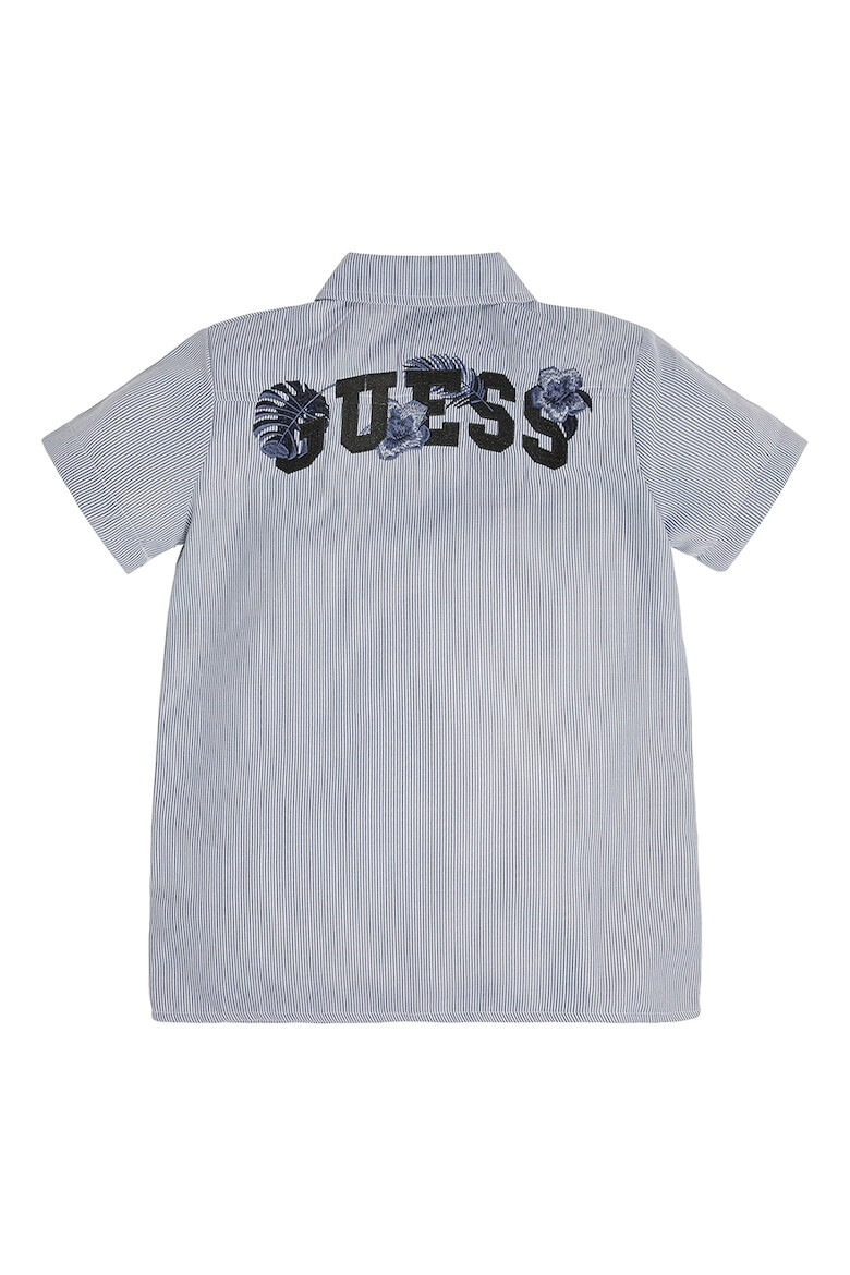 GUESS KIDS Риза на ситно райе с къси ръкави - Pepit.bg