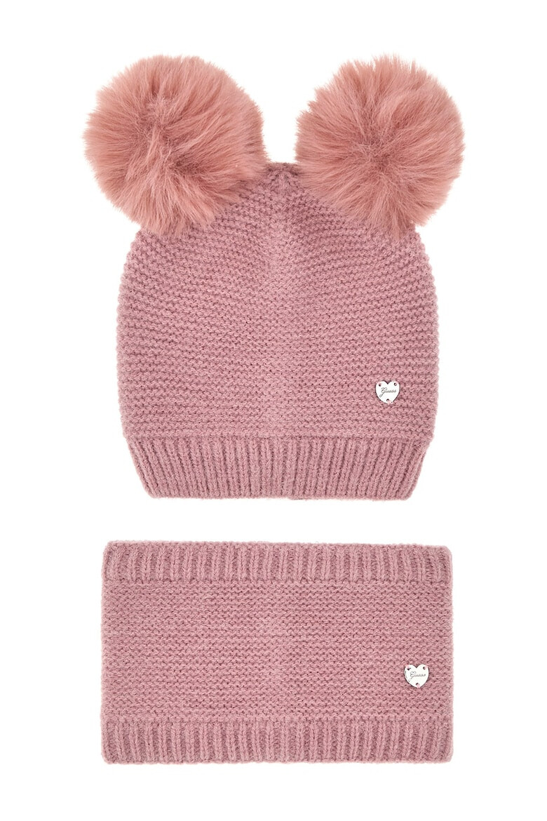 GUESS KIDS Шапка с помпон и бъф - Pepit.bg