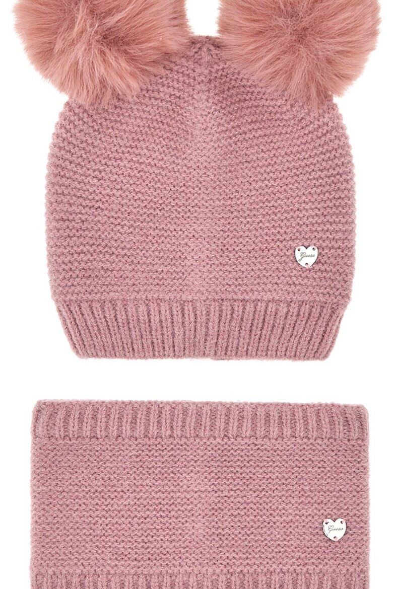 GUESS KIDS Шапка с помпон и бъф - Pepit.bg