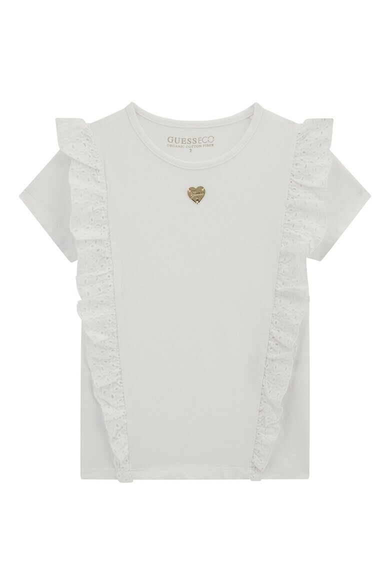 GUESS KIDS Тениска с бродирано набиране - Pepit.bg