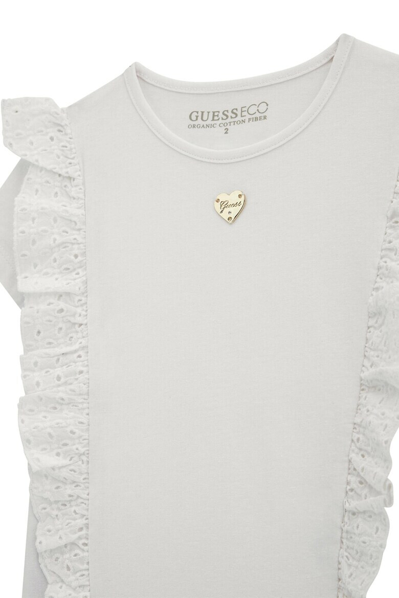 GUESS KIDS Тениска с бродирано набиране - Pepit.bg