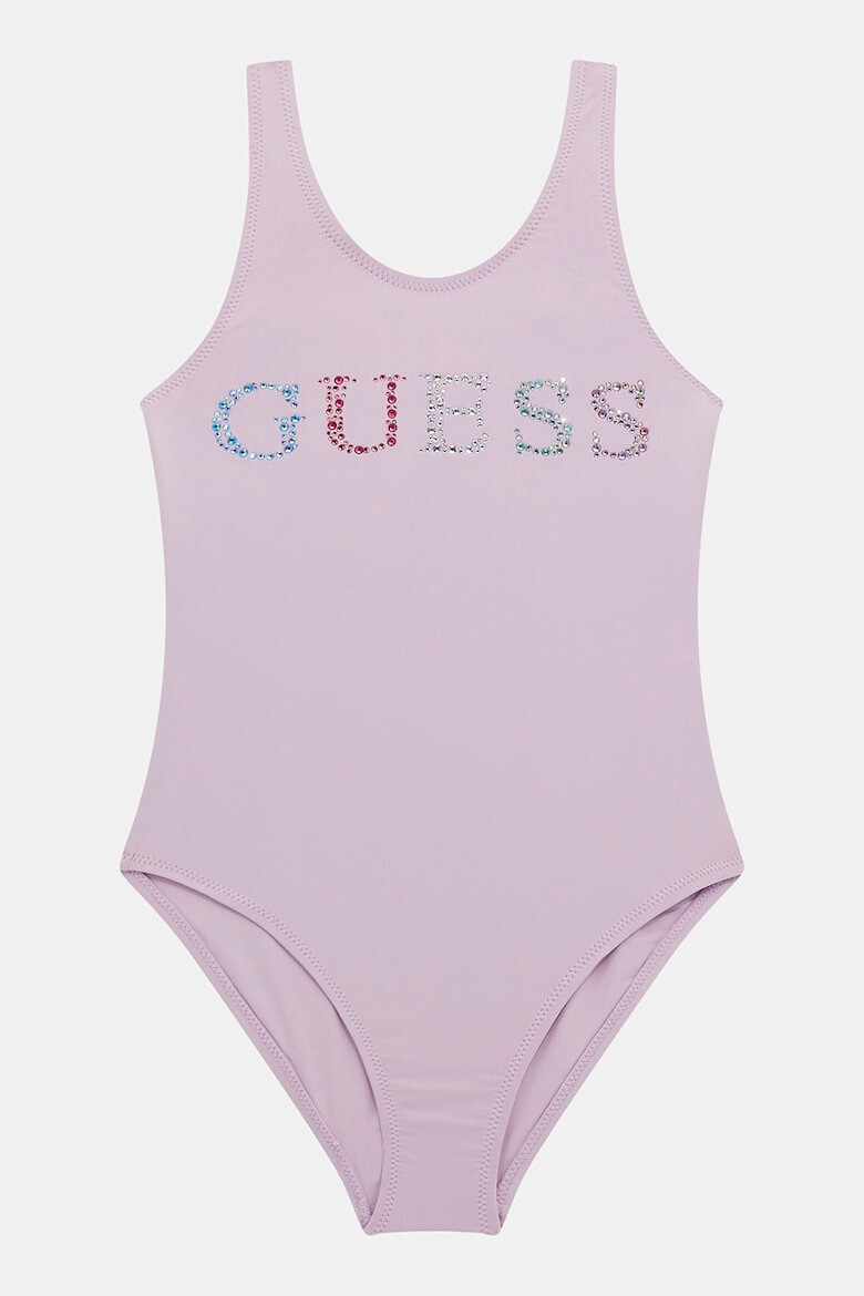 GUESS KIDS Цял бански с декоративни камъни - Pepit.bg