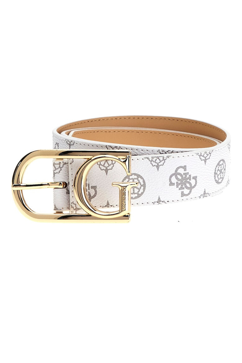 GUESS Колан Dorys от еко кожа с монограм - Pepit.bg