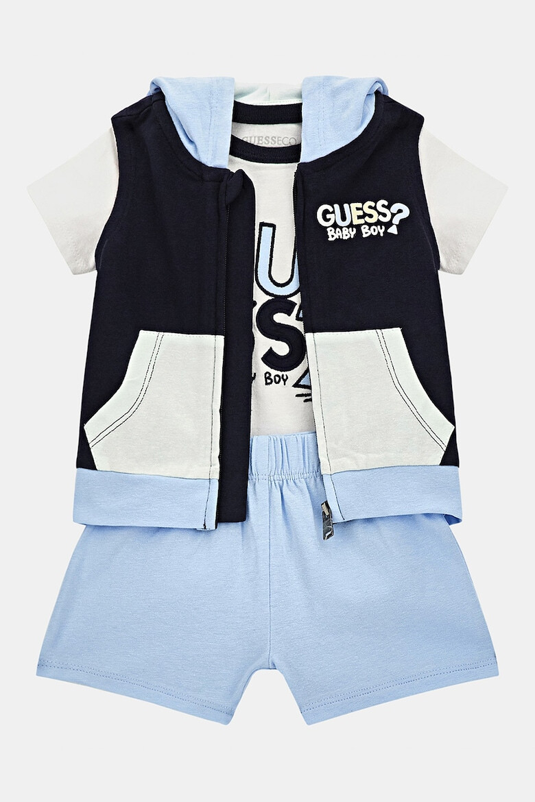 GUESS KIDS GUESS - Комплект с дизайн с цветен блок - 3 части - Pepit.bg