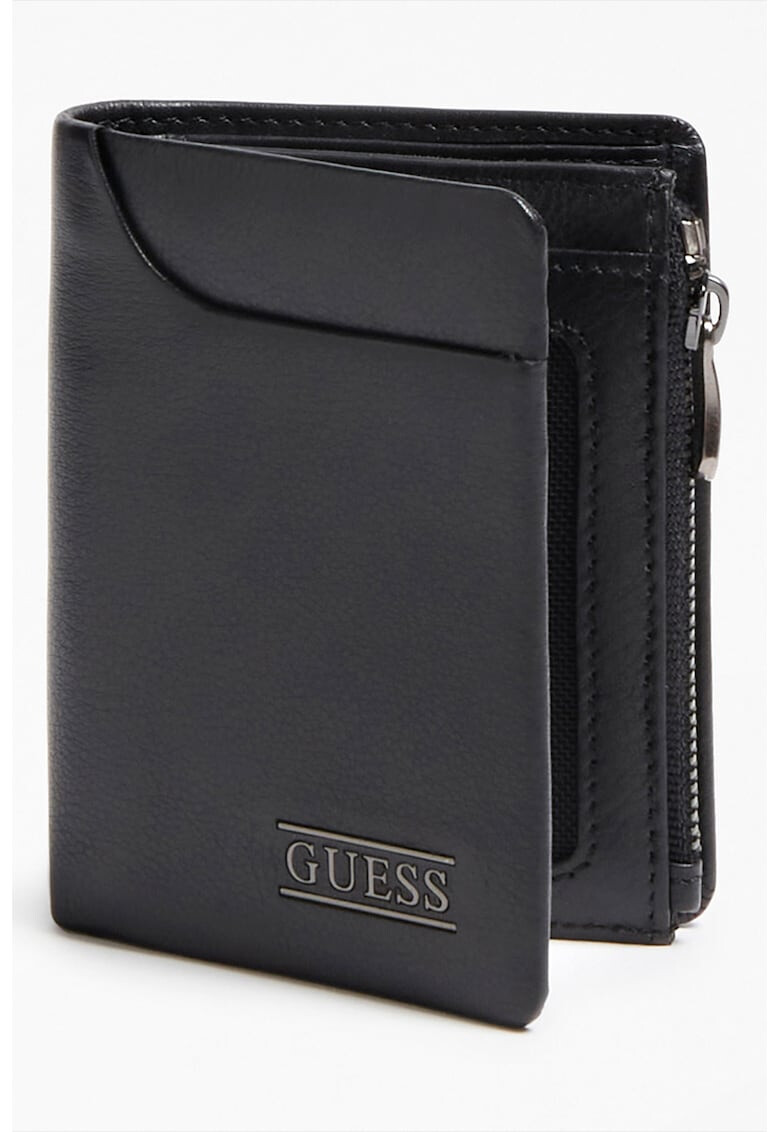 Guess Кожен портфейл New Boston с двойно прегъване и лого - Pepit.bg