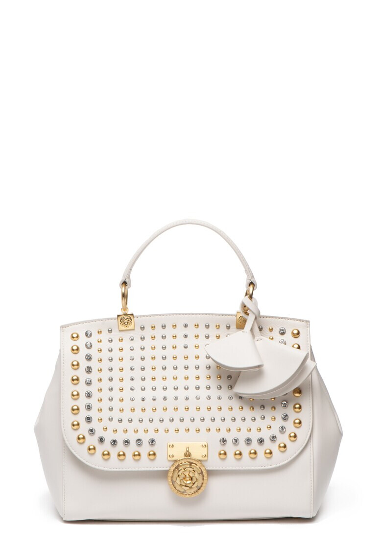 Guess Кожена чанта с капси - Pepit.bg