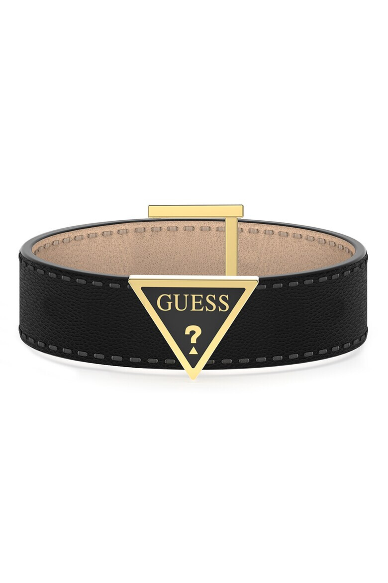 Guess Кожена гривна с лого - Pepit.bg