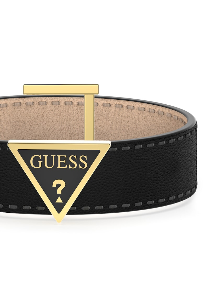 Guess Кожена гривна с лого - Pepit.bg