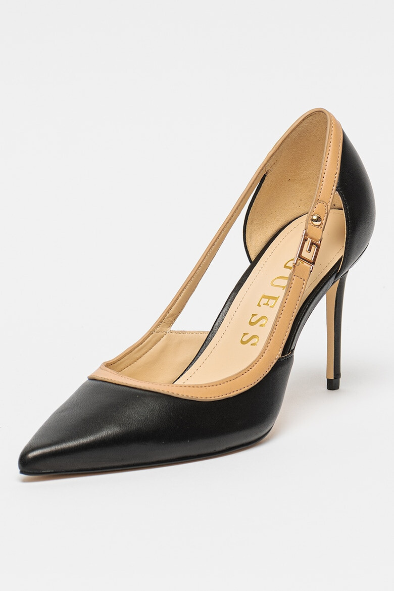 GUESS Кожени обувки с остър връх - Pepit.bg