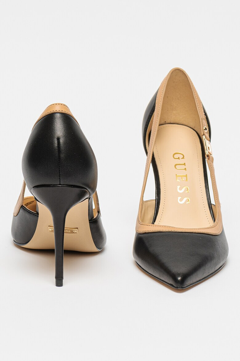 GUESS Кожени обувки с остър връх - Pepit.bg