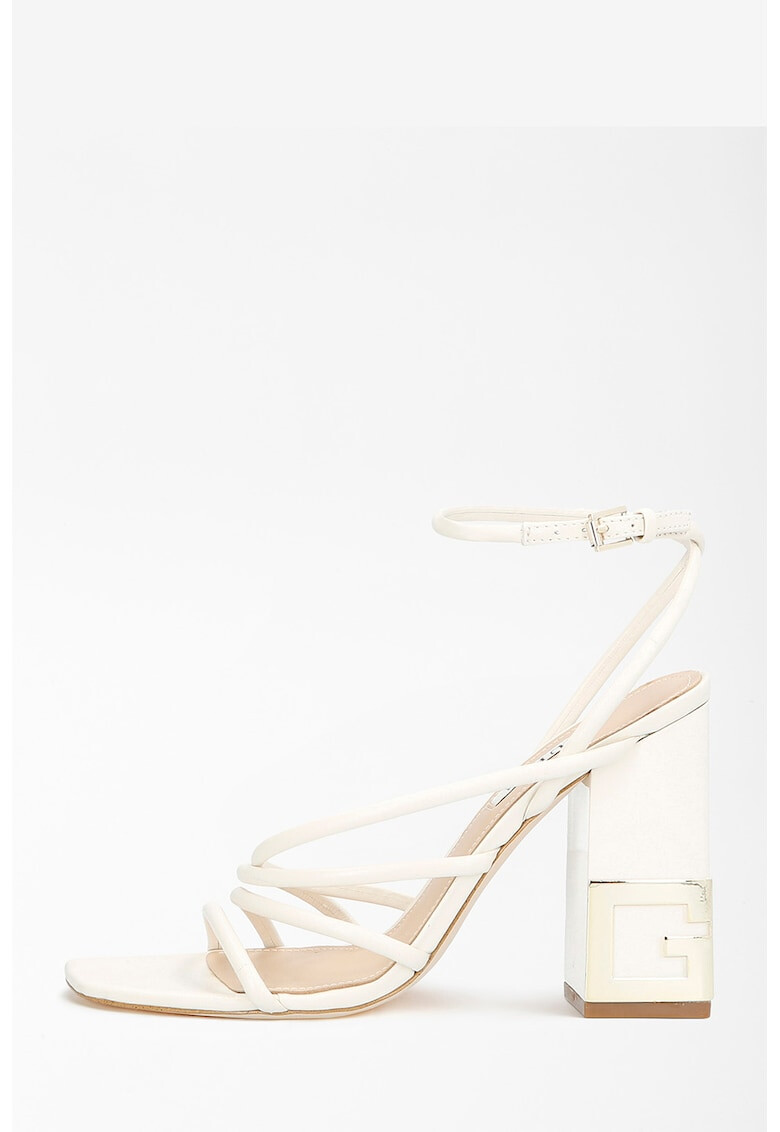 Guess Кожени сандали с висок ток - Pepit.bg