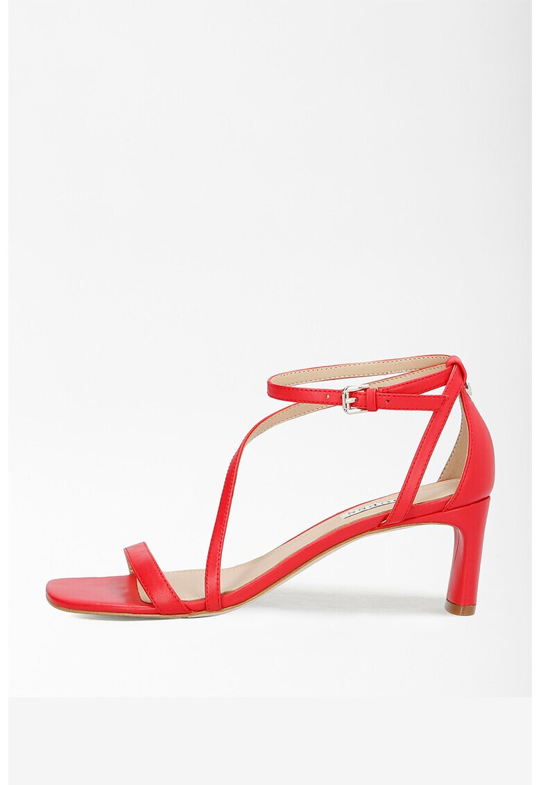 Guess Кожени сандали с висок ток - Pepit.bg