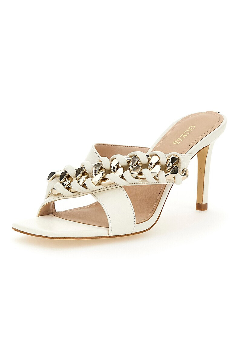 GUESS Кожени сандали с висок ток - Pepit.bg