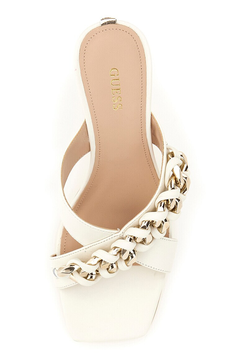 GUESS Кожени сандали с висок ток - Pepit.bg