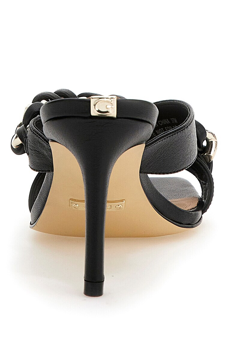 GUESS Кожени сандали с висок ток - Pepit.bg