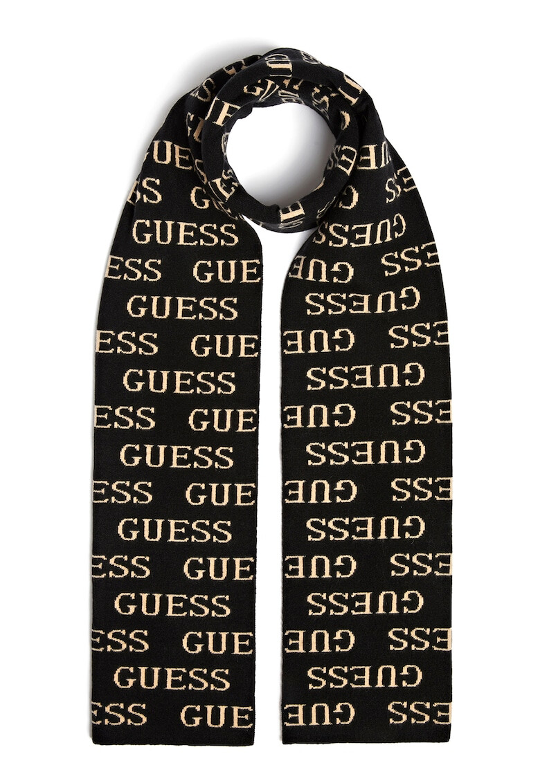 Guess Кръгъл шал на лога Naomi - Pepit.bg