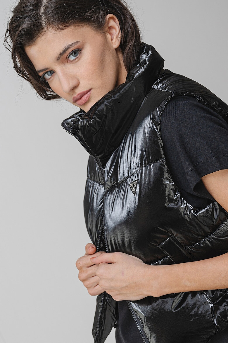 GUESS Къс фитнес елек с цип - Pepit.bg