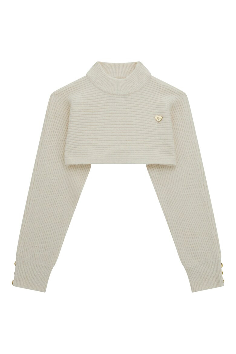 GUESS KIDS Къс рипсен пуловер - Pepit.bg