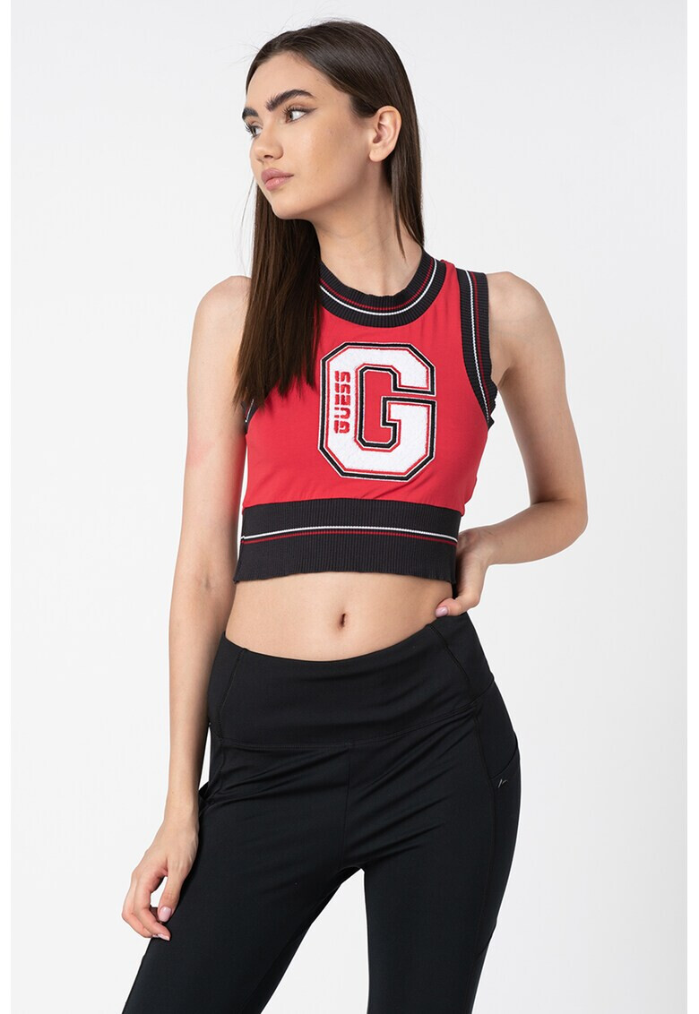 Guess Къс топ с рипс - Pepit.bg