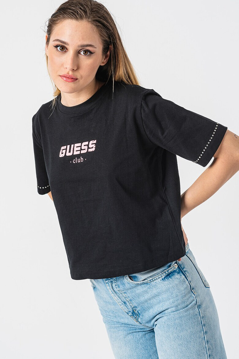 GUESS Къса фитнес тениска - Pepit.bg